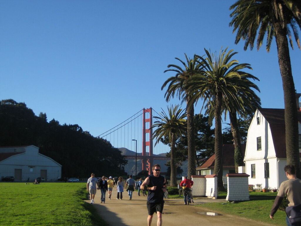 Photo of Crissy Field in the Golden Gate National Recreation Area, third of the 10 most visited US parks 