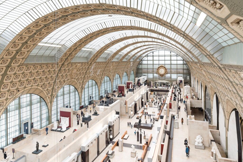 inside Musee d’Orsee in Paris France